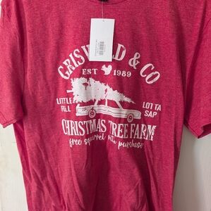 NWT Christmas Griswald Tree Farm Tshirt, Size Large